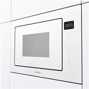 Gorenje, 25 L, 900 W, valge - Integreeritav mikrolaineahi grilliga