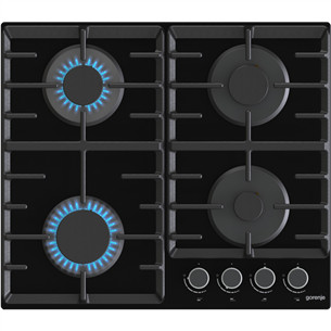 Gorenje, laius 60 cm, must - Integreeritav gaasipliidiplaat