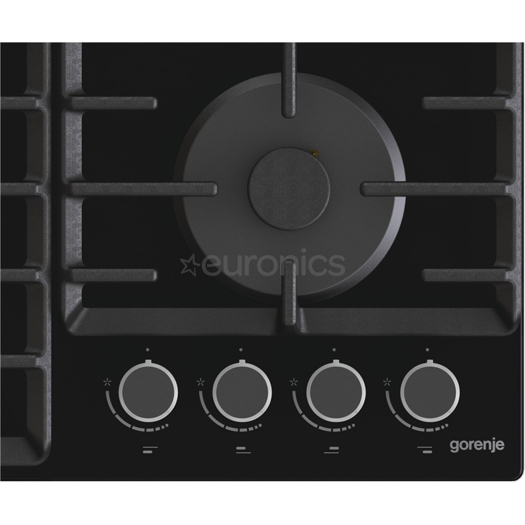 Gorenje, laius 60 cm, must - Integreeritav gaasipliidiplaat