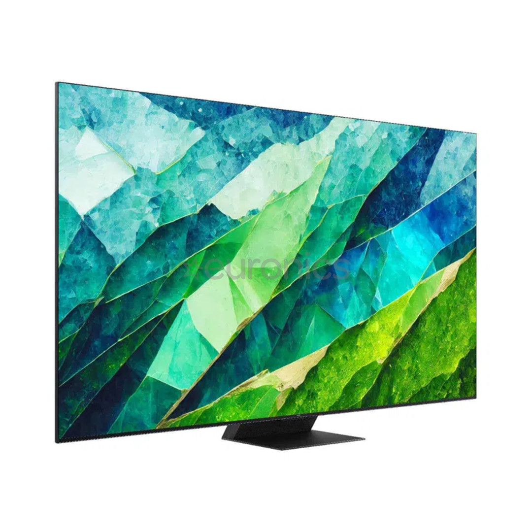 TCL C855, 75'', 4K UHD, Mini-LED, brushed titanium - TV
