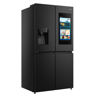 Hisense, Cross Door, NoFrost, 577 л, высота 179 см, черный - SBS-холодильник