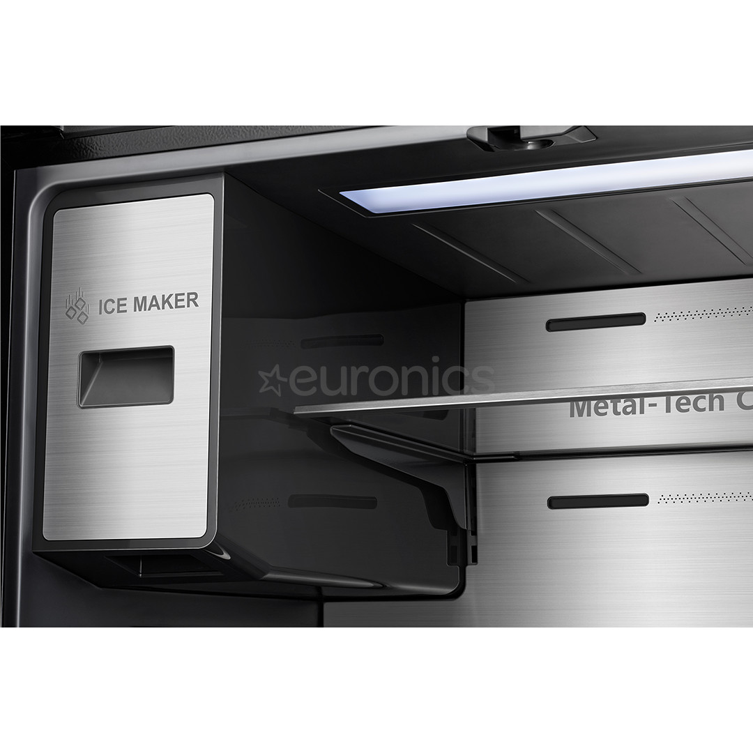 Hisense, Cross Door, NoFrost, 577 L, kõrgus 179 cm, must - SBS-Külmik