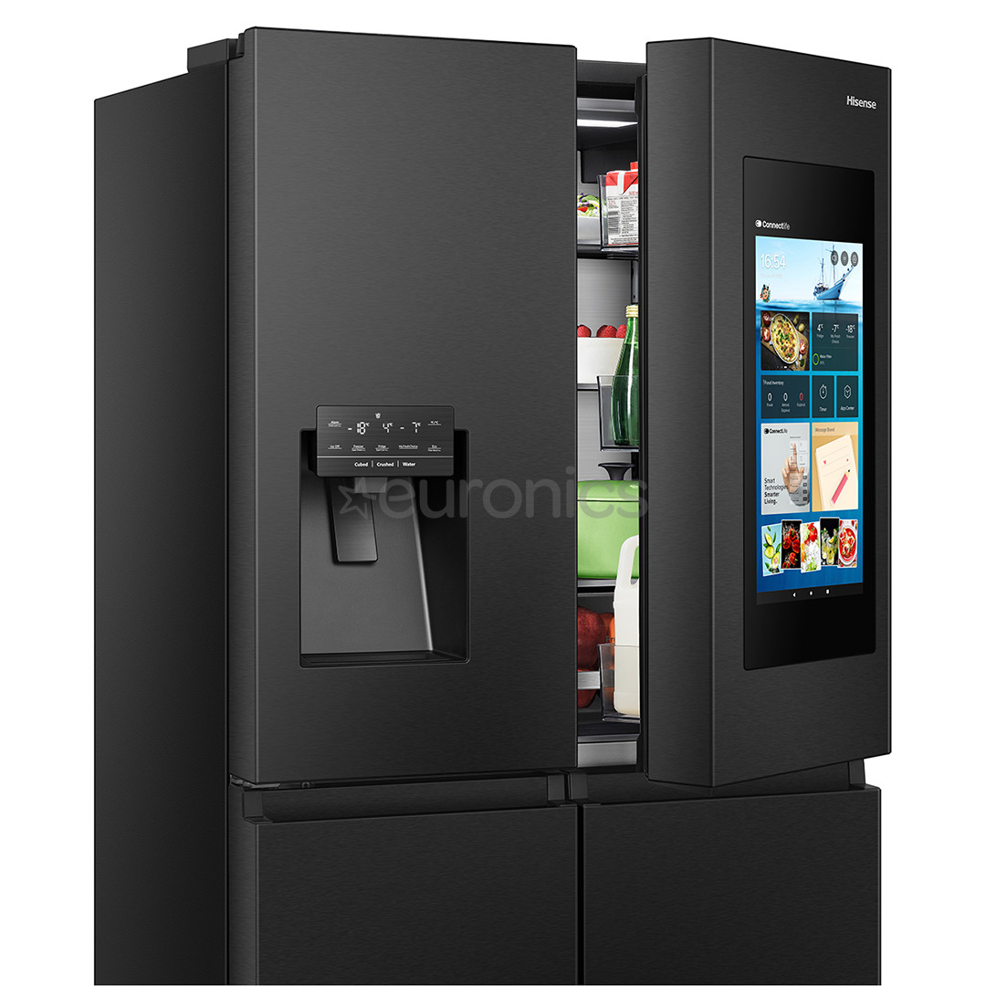 Hisense, Cross Door, NoFrost, 577 L, kõrgus 179 cm, must - SBS-Külmik