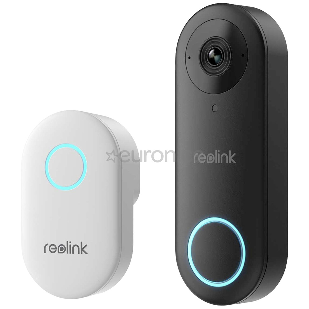 Reolink D340W, 5 MP, Wi-Fi, black - Smart doorbell with camera and chime