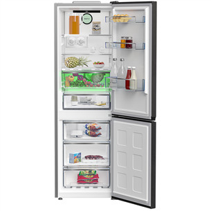 Beko, No Frost, 316 L, height 187 cm, dark inox - Refrigerator