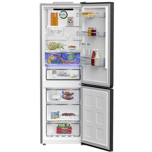 Beko, No Frost, 316L, kõrgus 187 cm, tume roostevaba - Külmik