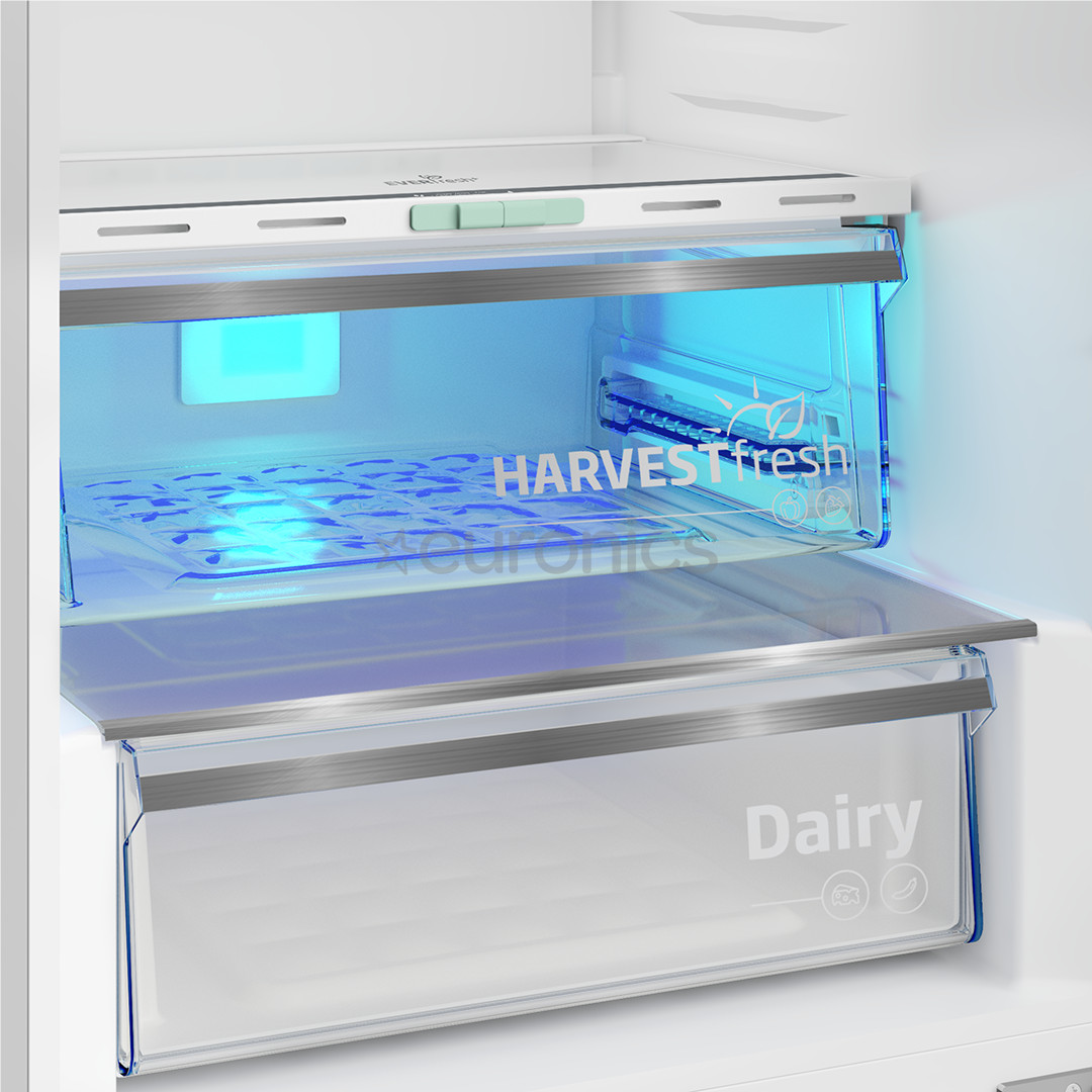 Beko, No Frost, 316 L, height 187 cm, dark inox - Refrigerator