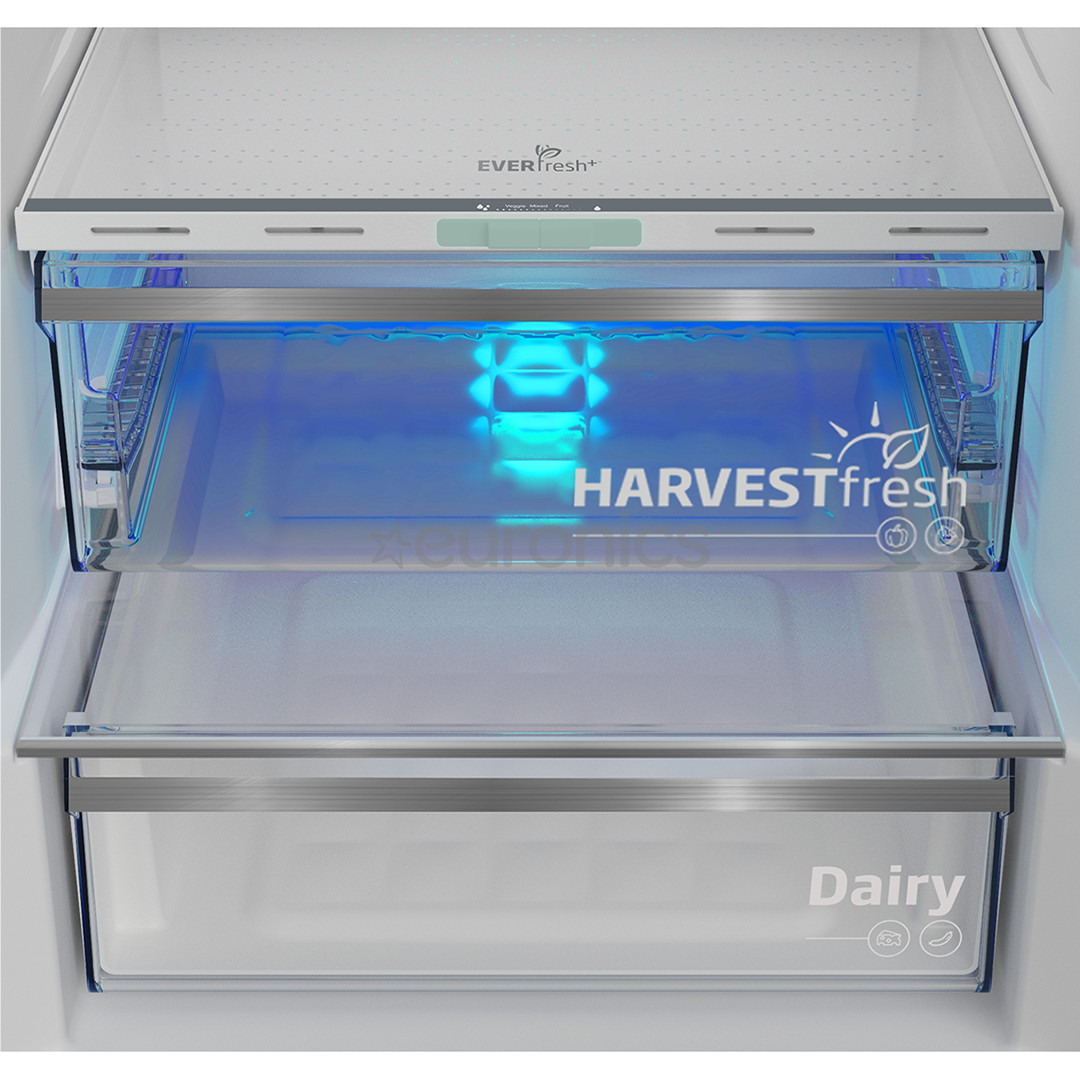 Beko, No Frost, 316 L, height 187 cm, dark inox - Refrigerator