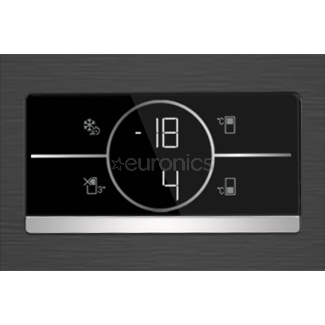 Beko, No Frost, 316 L, height 187 cm, dark inox - Refrigerator