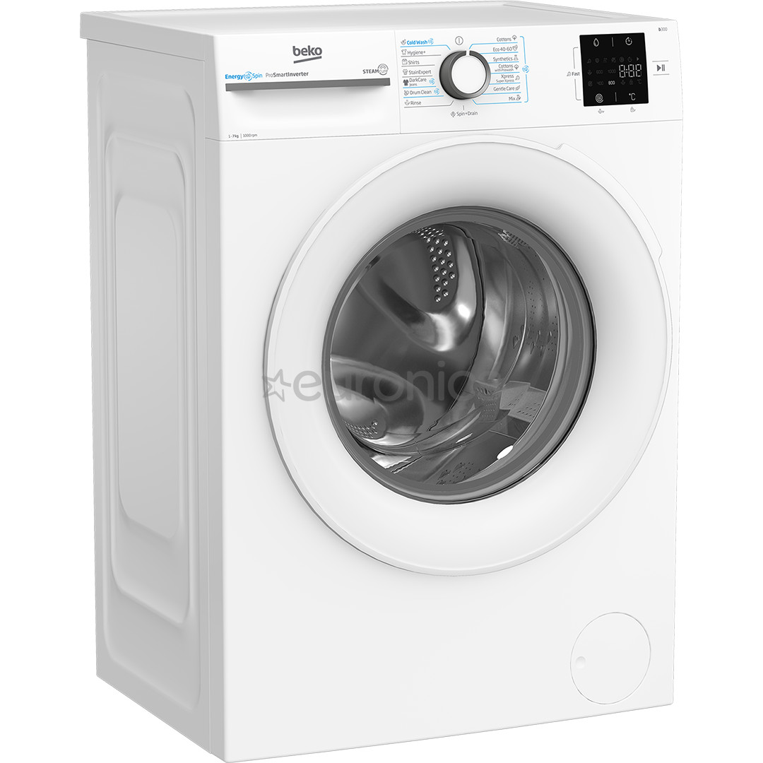 Beko, 7 kg, depth 49.6 cm, 1000 rpm - Front load washing machine