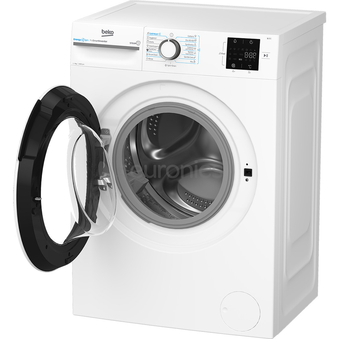 Beko, 7 kg, depth 49.6 cm, 1000 rpm - Front load washing machine
