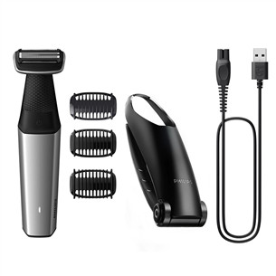 Philips Bodygroom 5000 Seeria, must/hõbedane - Trimmeri komplekt