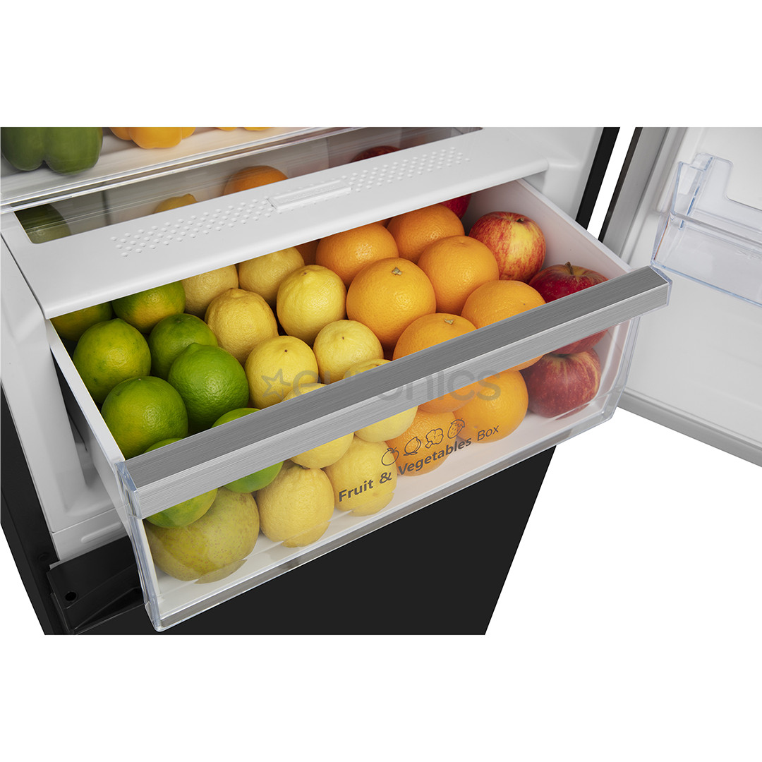 Hisense, NoFrost 336 L, kõrgus 201 cm, must - Külmik