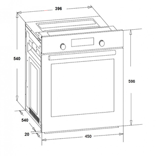 Schlosser, 52 L, must - Integreeritav ahi