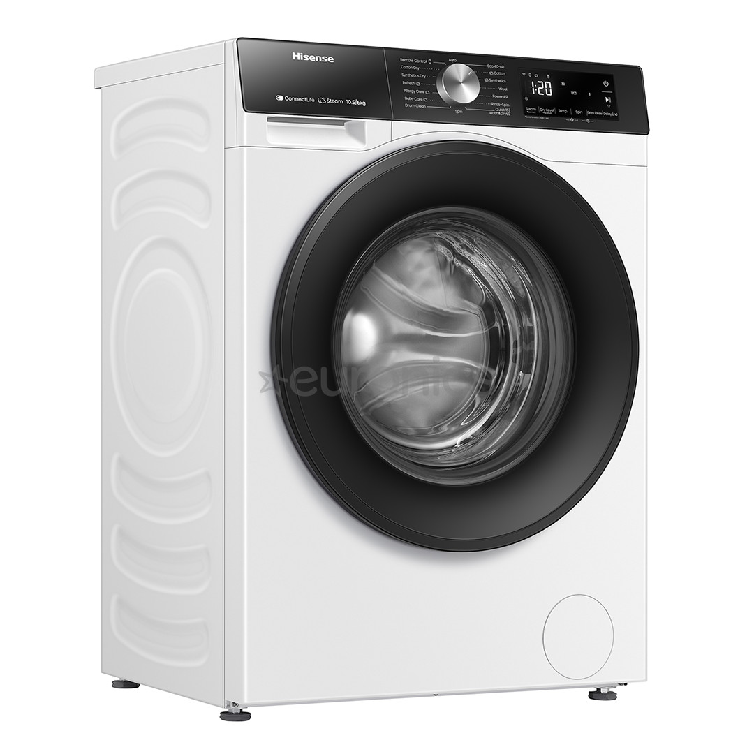 Hisense 10,5 kg / 6 kg, sügavus 56 cm, 1400 p/min - Kuivatiga pesumasin