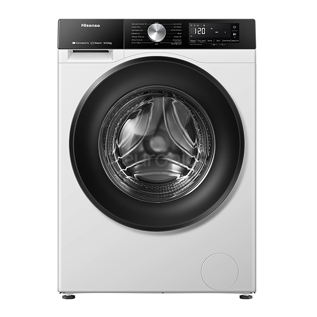Hisense 10,5 kg / 6 kg, sügavus 56 cm, 1400 p/min - Kuivatiga pesumasin