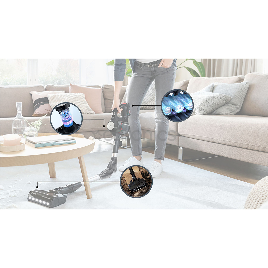 Bosch Unlimited 7, черный - Беспроводной пылесос