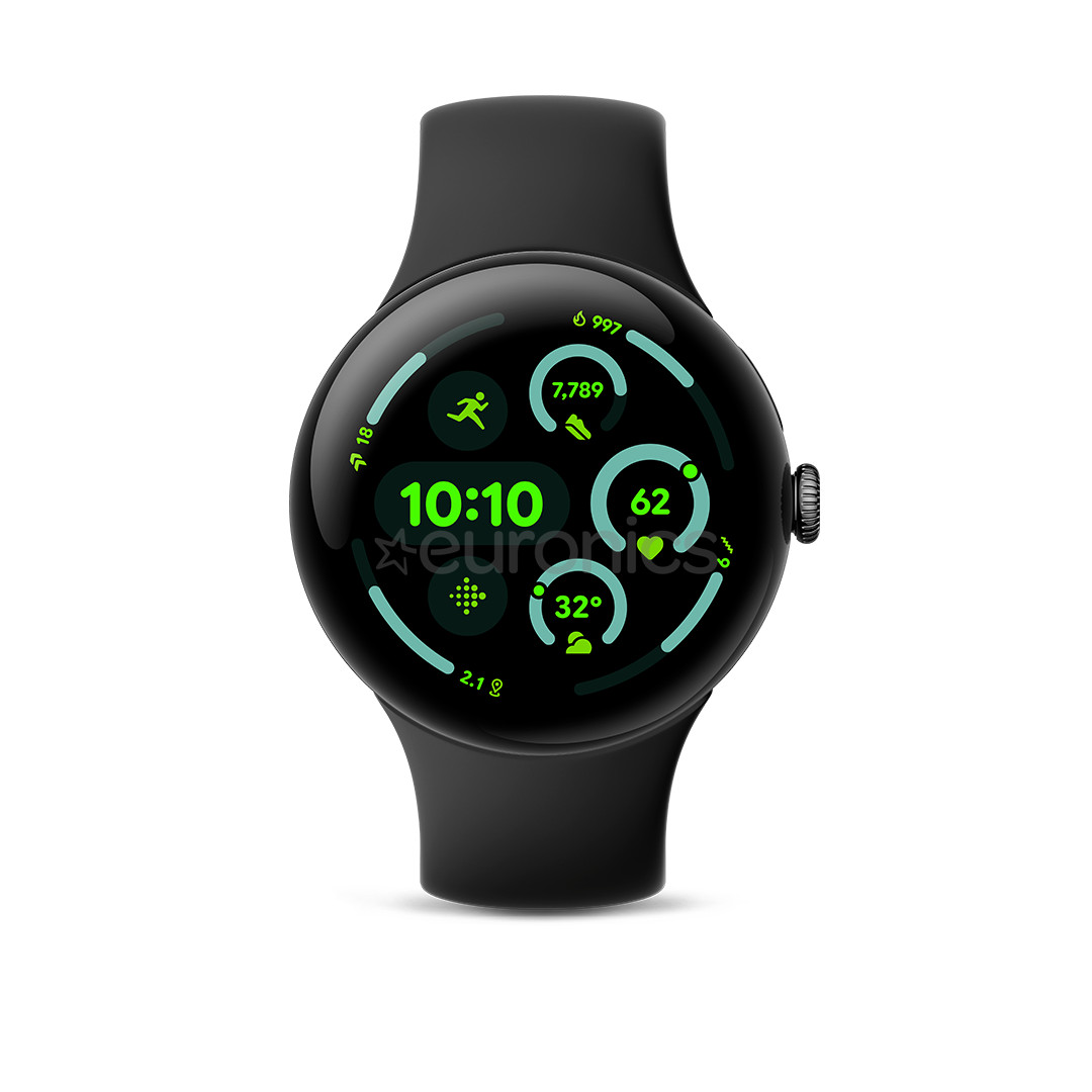 Google Pixel Watch 3, 45 мм, черный - Смарт-часы