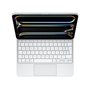 Apple Magic Keyboard, iPad Pro 11'' (M4), 2024, SWE, белый - Клавиатура