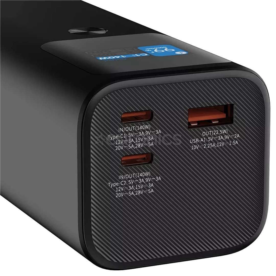 Canyon PB-2010, 27 000 mAh, USB-A, USB-C, tumehall - Akupank