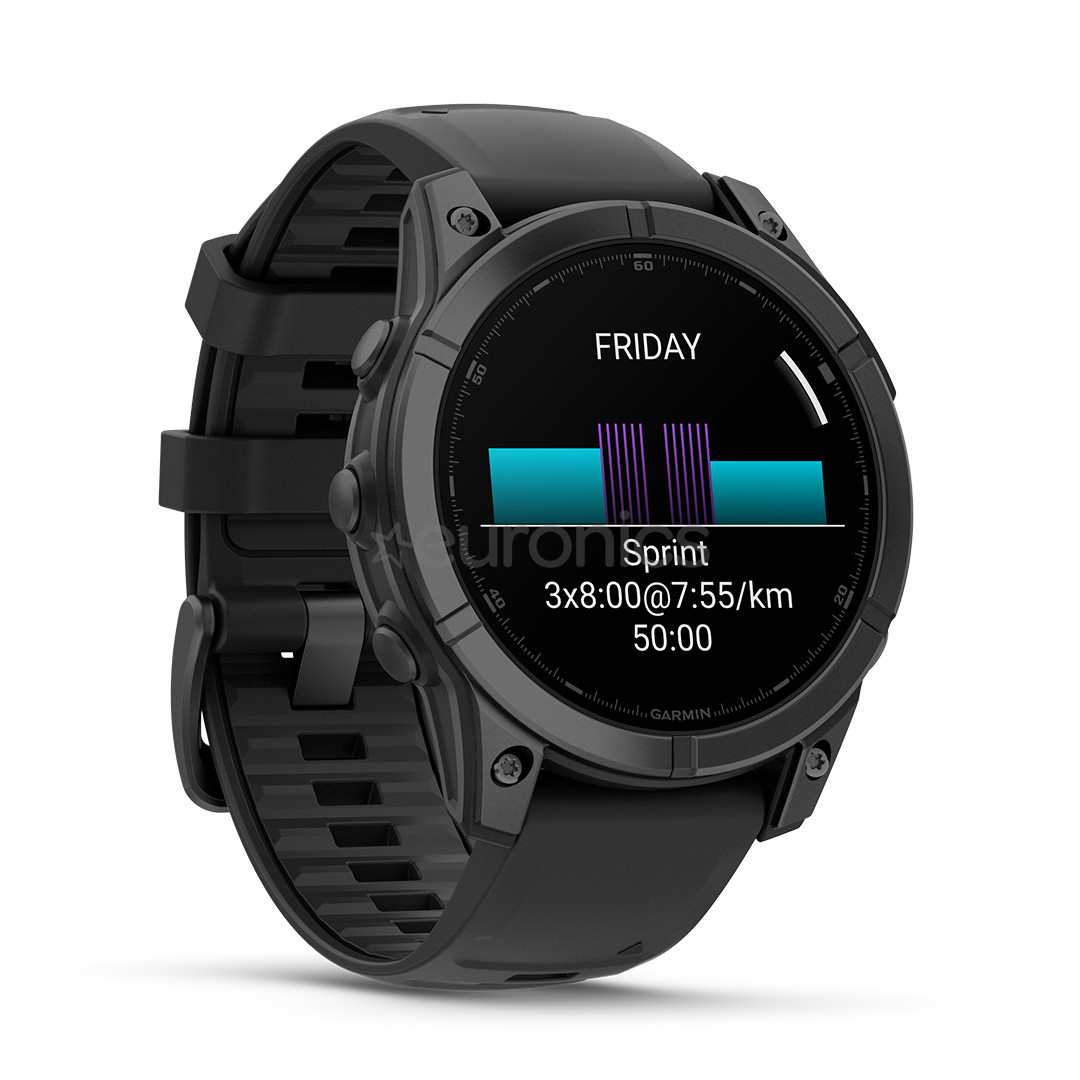 Garmin Fenix E, 47 mm, tumehall - Spordikell