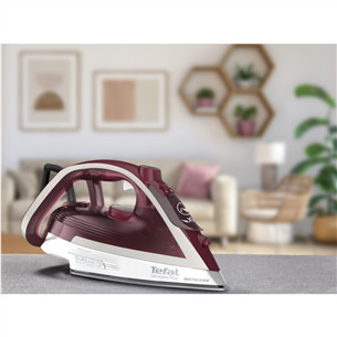 Tefal Ultragliss Plus, 2800 Вт, темно-красный/белый - Паровой утюг