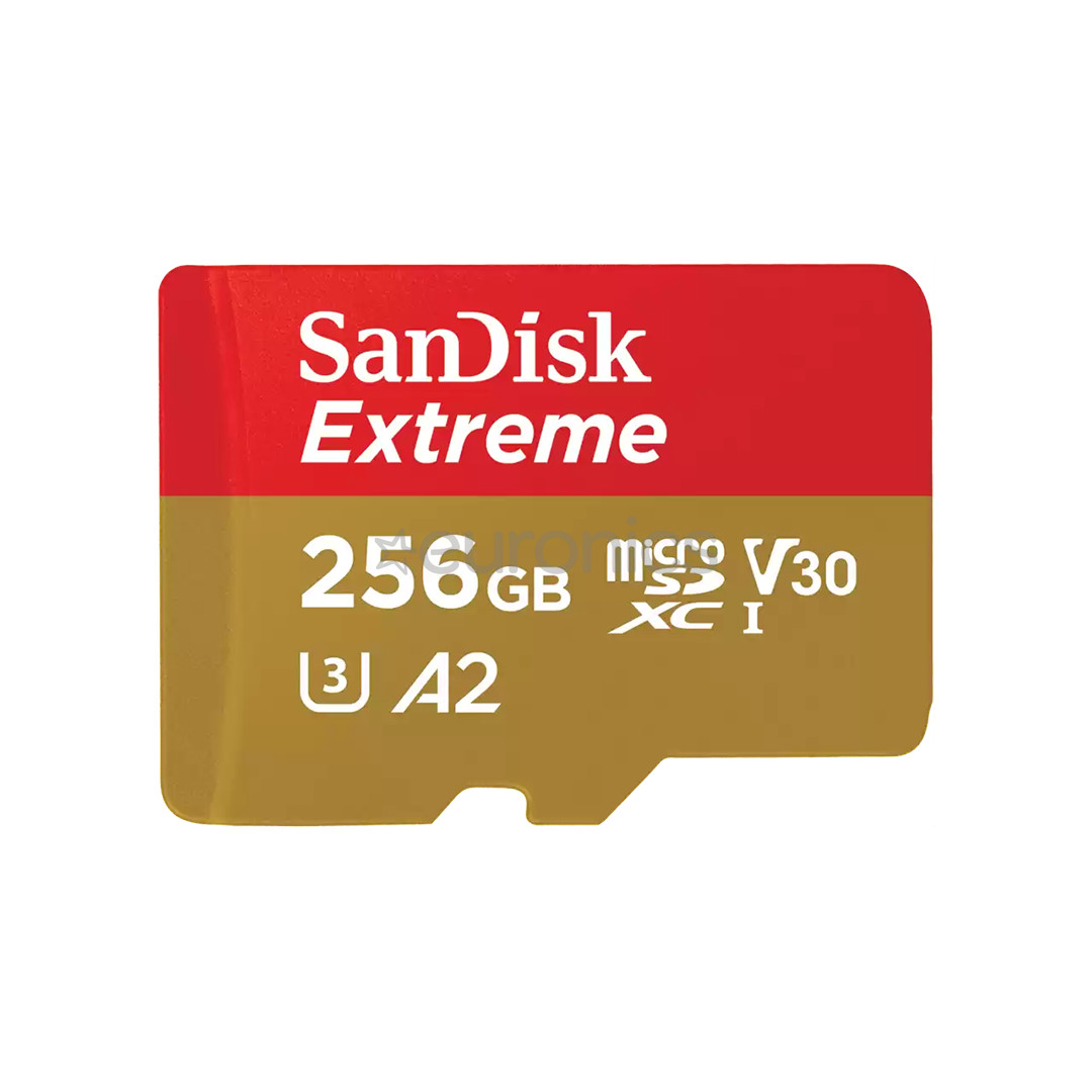 SanDisk Extreme microSDXC UHS-I CARD, 256 GB - Memory card