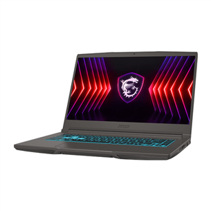 MSI Thin 15, 15,6'', FHD, 144 Гц, i7, 16 ГБ, 512 ГБ, RTX 3050, темно-серый - Ноутбук