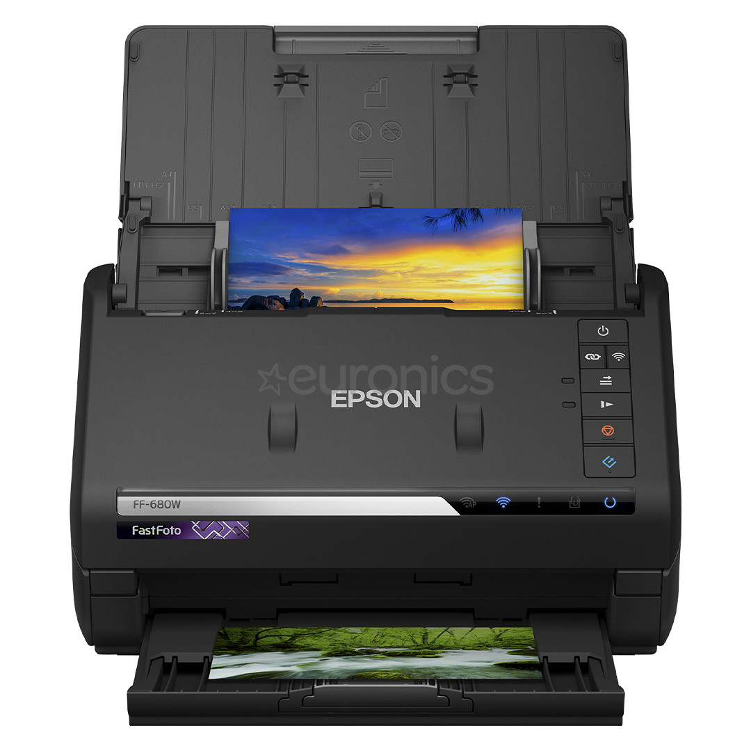 Epson FF-680W FastFoto, Wi-Fi, must - Skänner