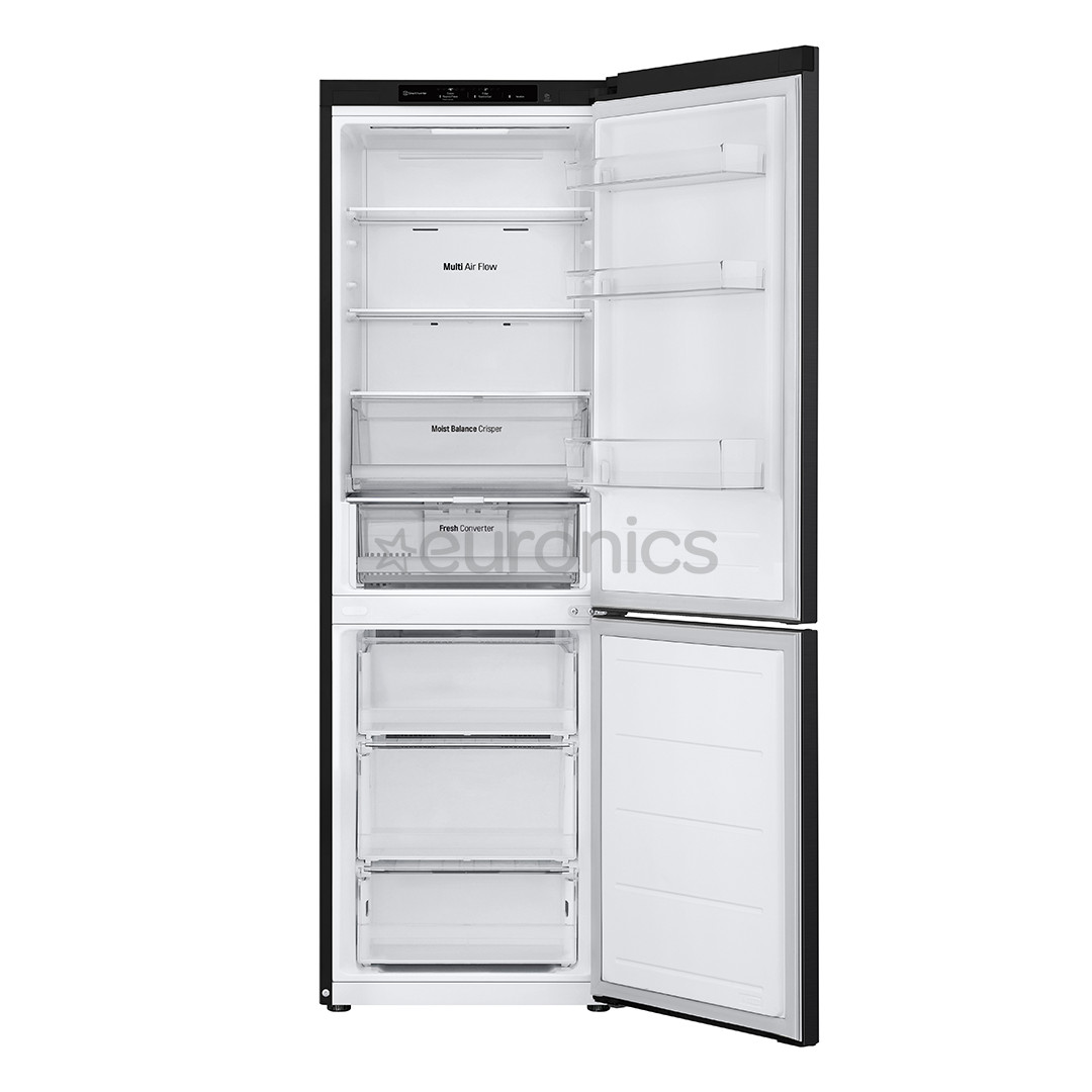 LG, No Frost, 344 L, kõrgus 186 cm, must - Külmik