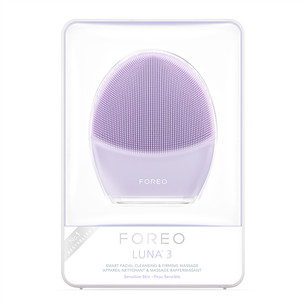 Foreo Luna 3 Sensitive, lilla - Näopuhastusharjake