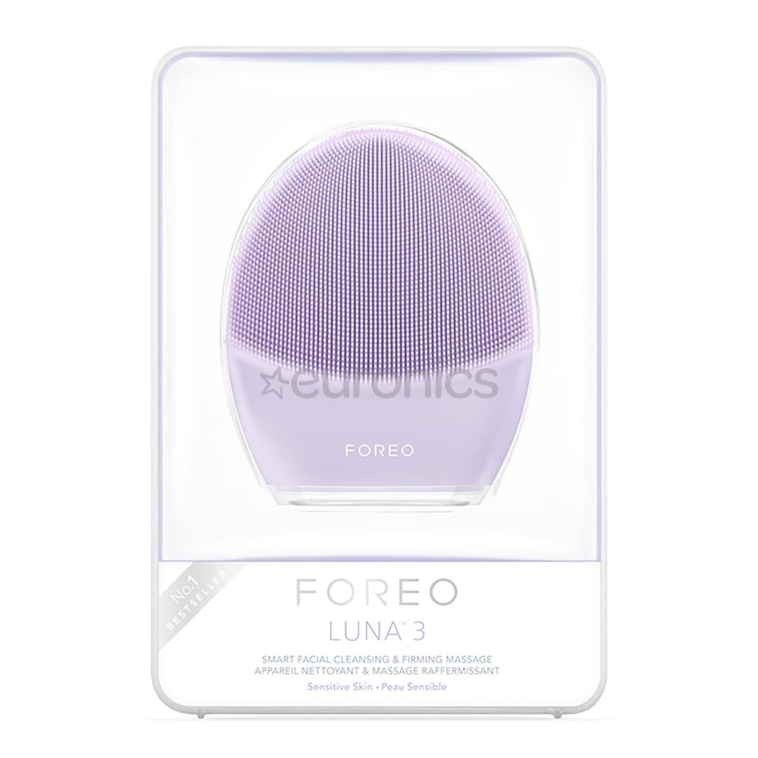 Foreo Luna 3 Sensitive, lilla - Näopuhastusharjake