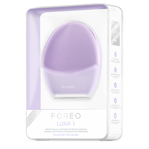 Foreo Luna 3 Sensitive, lilla - Näopuhastusharjake