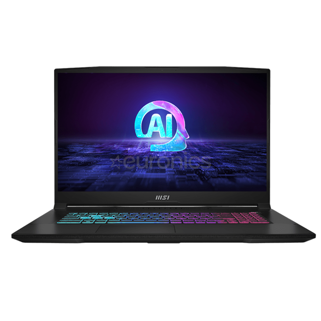 MSI Katana A17 AI B8VF, 17,3'', WQHD, 240 Гц, Ryzen 9, 16 ГБ, 1 ТБ, RTX 4070, черный - Ноутбук