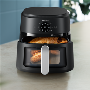 Philips Airfryer 2000 seeria, 6.2 L, 1700 W, must - Kuumaõhufritüür