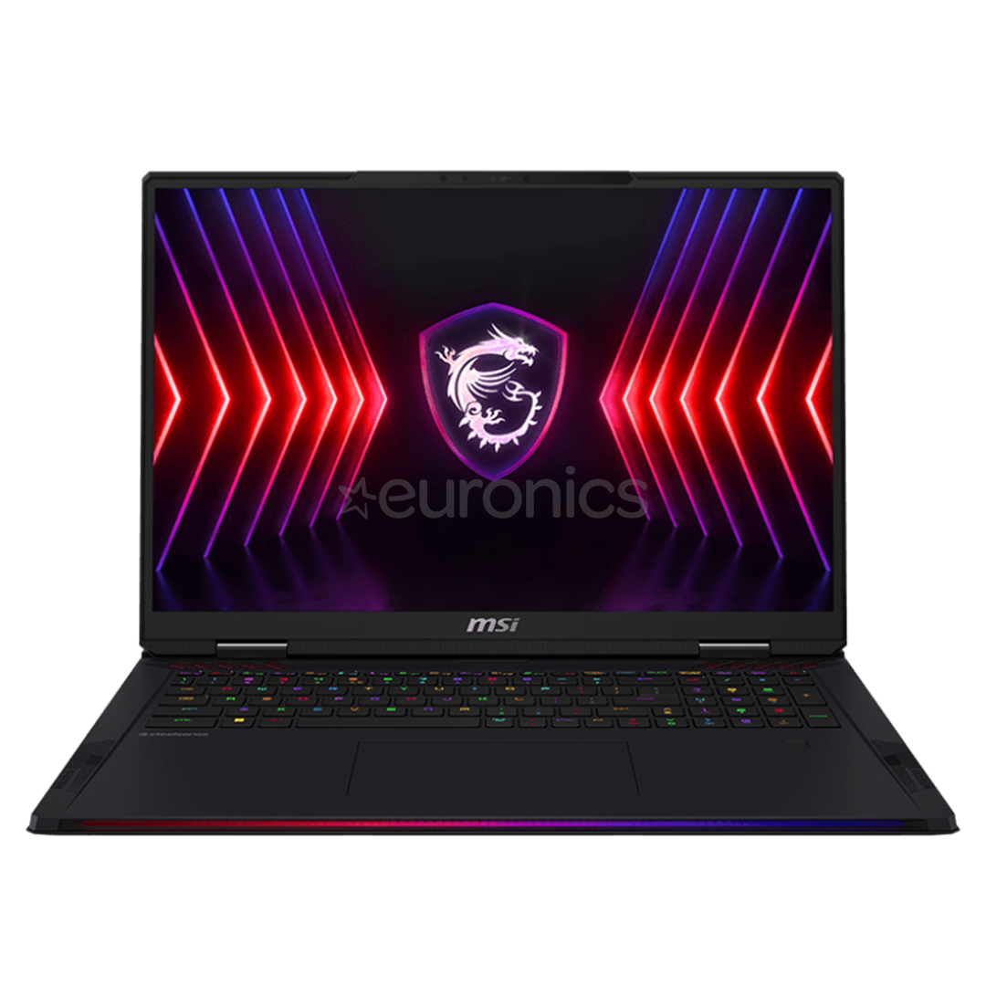 MSI Raider 18 HX A14V 20th Anniversary Bundle, 18'', 120 Hz, UHD+, Mini LED, i9, 32 GB, 1 TB, RTX 4070, core black - Notebook bundle