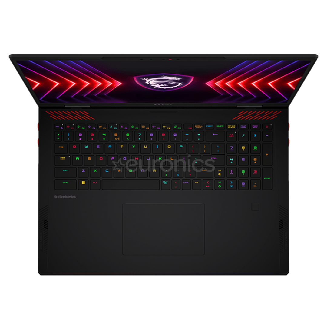 MSI Raider 18 HX A14V 20th Anniversary Bundle, 18'', 120 Hz, UHD+, Mini LED, i9, 32 GB, 1 TB, RTX 4070, core black - Notebook bundle