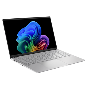 Asus Vivobook S 15 OLED, 15,6'', 120 Гц, OLED, 3K, X Elite, 32 ГБ, 1 ТБ, Copilot+, серебристый - Ноутбук