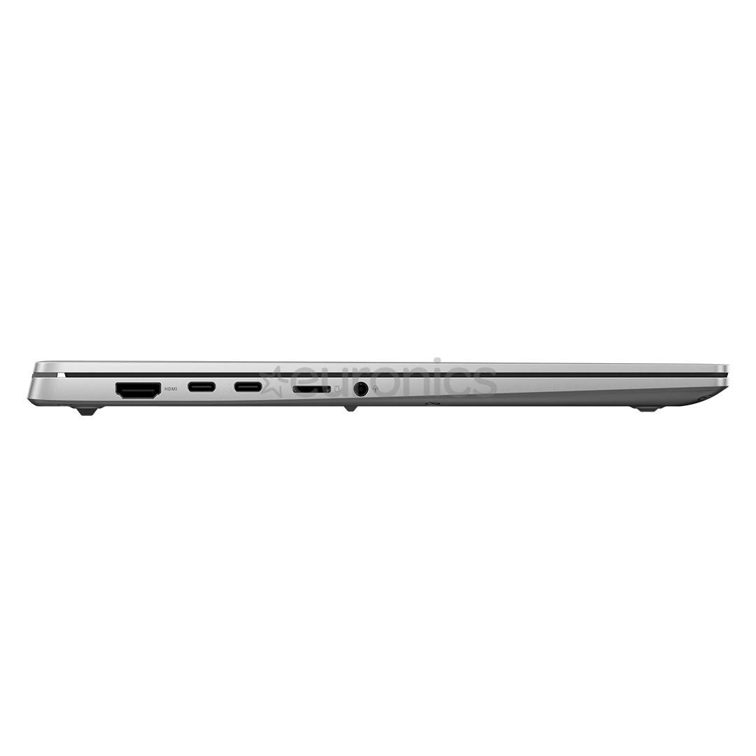 Asus Vivobook S 15 OLED, 15,6'', 120 Гц, OLED, 3K, X Elite, 32 ГБ, 1 ТБ, Copilot+, серебристый - Ноутбук