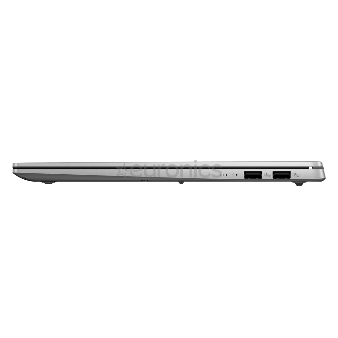 Asus Vivobook S 15 OLED, 15,6'', 120 Гц, OLED, 3K, X Elite, 32 ГБ, 1 ТБ, Copilot+, серебристый - Ноутбук