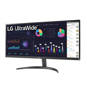 LG WQ500 UltraWide, 34'', 100 Hz, FHD, IPS, black - Monitor
