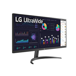 LG WQ500 UltraWide, 34'', 100 Hz, FHD, IPS, black - Monitor