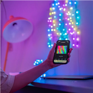 Twinkly Candies Stars, RGB, 100 LED, USB-C, 6 m, läbipaistev - Nutivalgusti