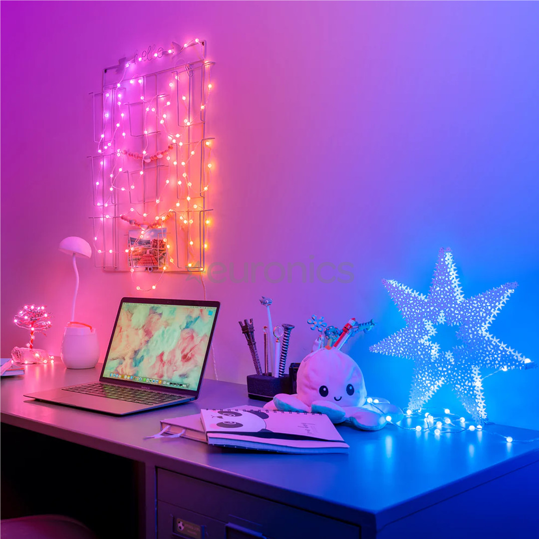 Twinkly Candies Pearls, RGB, 100 LED, USB-C, 6 m, läbipaistev - Nutivalgusti