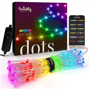 Twinkly Dots, 400 LED, IP20, 20 m, läbipaistev - Nutikas valgusriba