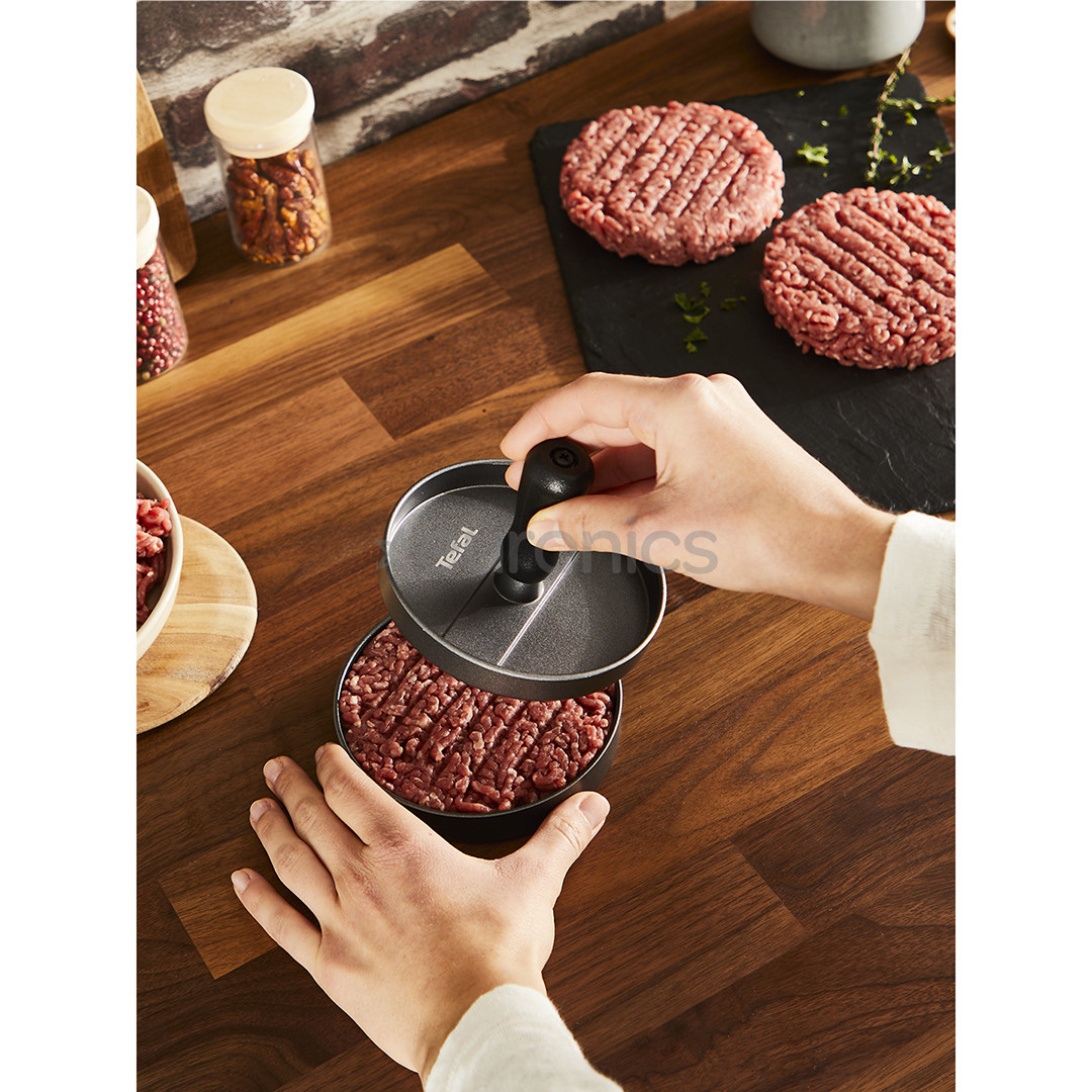 Tefal, black - Burger press