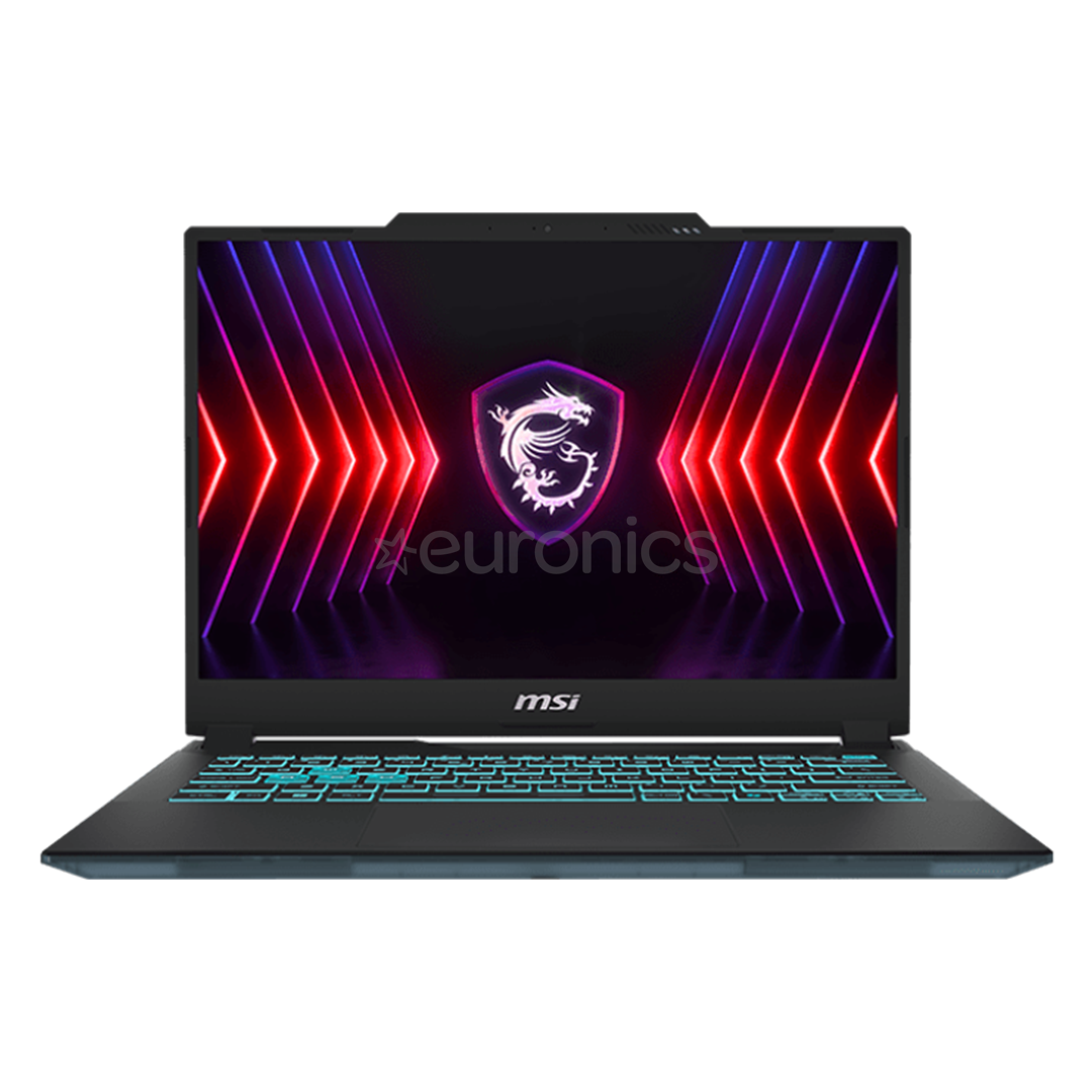 MSI Cyborg 14 A13V, 14'', 144 Hz, WUXGA, i7, 16 GB, 512 GB, RTX 4060, must - Sülearvuti