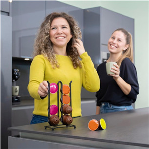 Xavax, Dolce Gusto ja Nespresso Vertuo, 16 kapslit, mattmust - Kohvikapslite hoidik