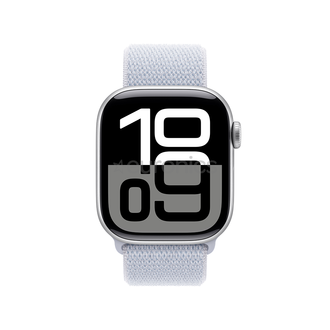 Apple Watch Series 10 GPS, 42 mm, sport loop, hõbe alumiinium / sinine - Nutikell