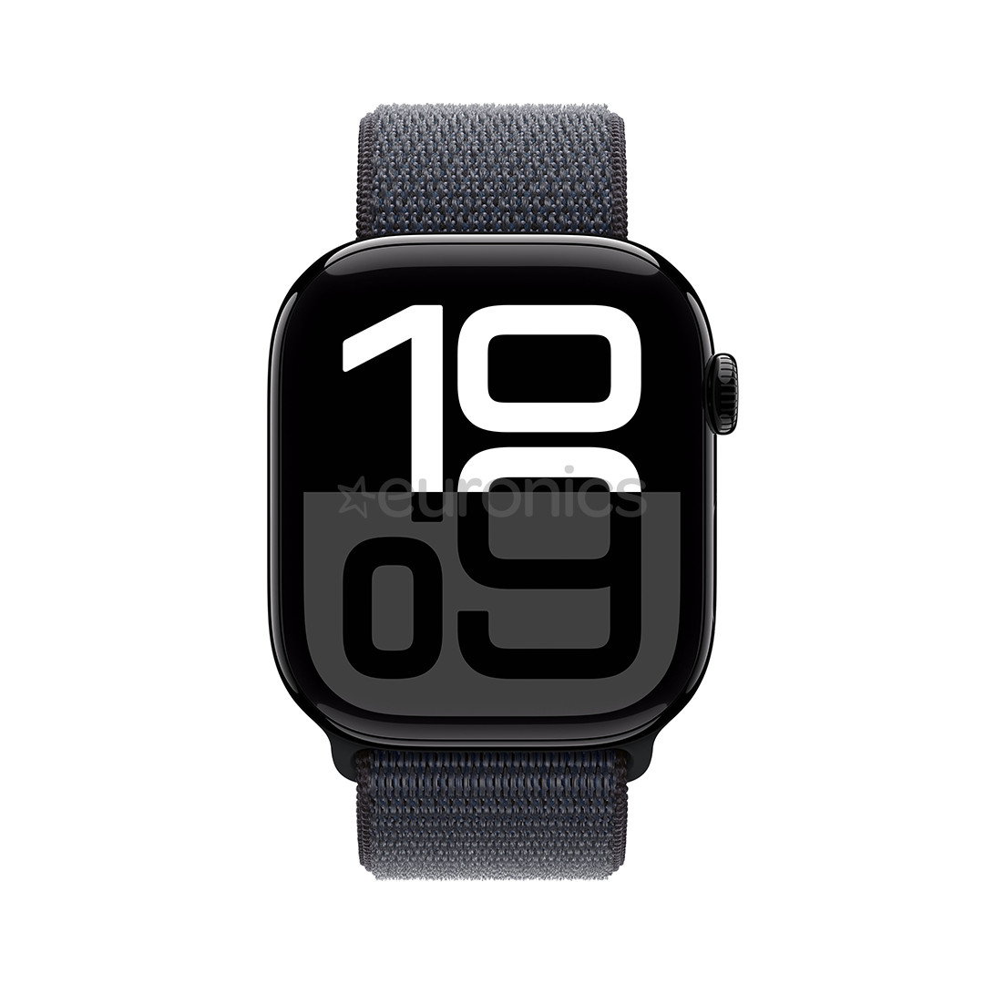 Apple Watch Series 10 GPS, 46 mm, sport loop, must alumiinium / must - Nutikell